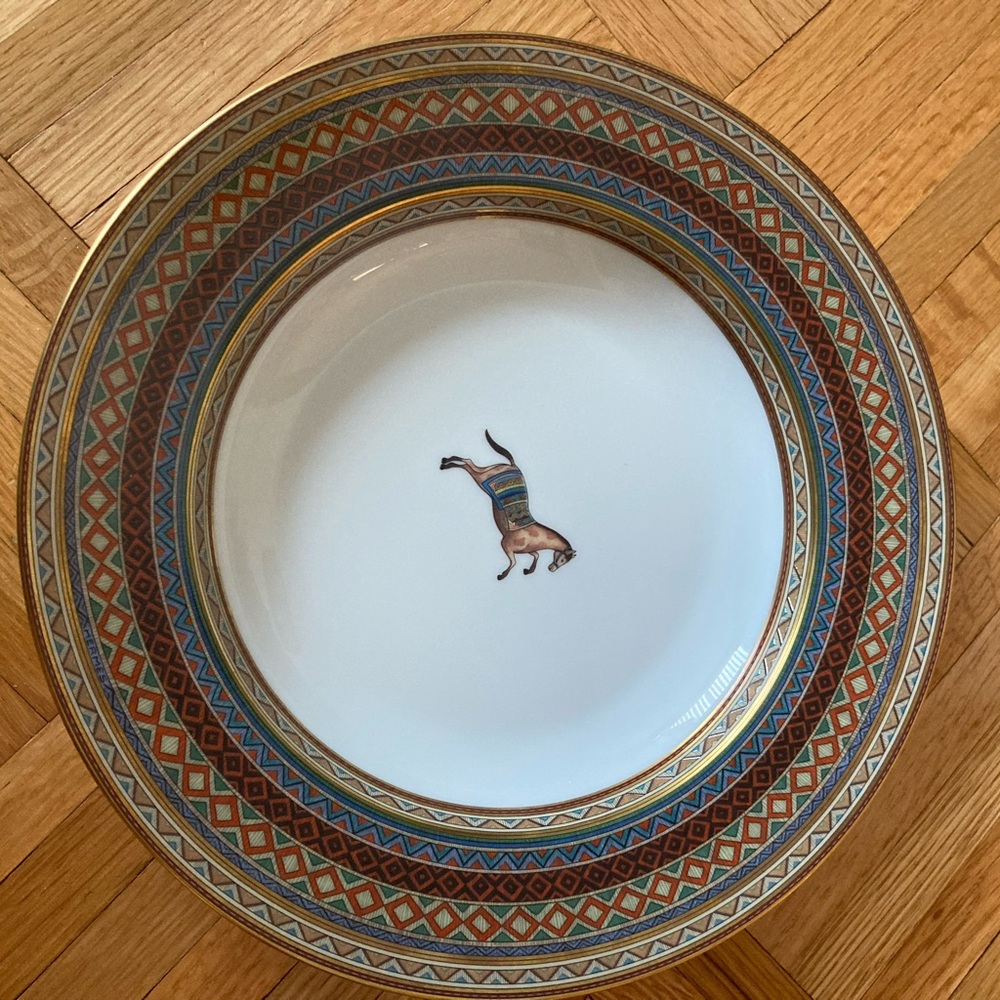 Elegant Multicolor Patterned Dinner Plate